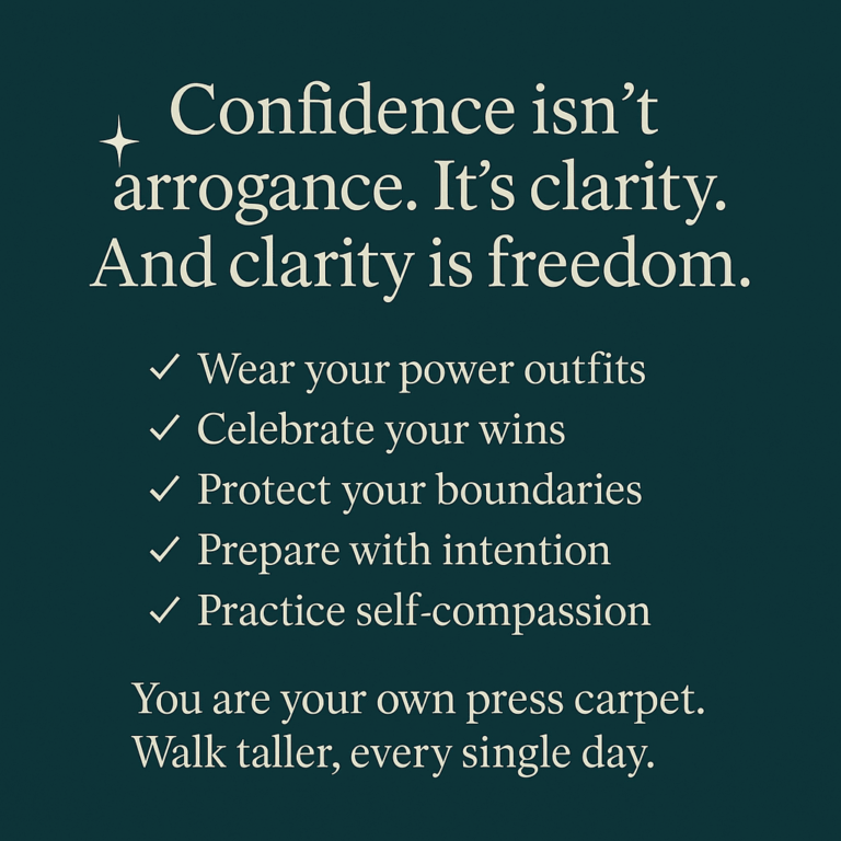 Confidence isn't arrogance.