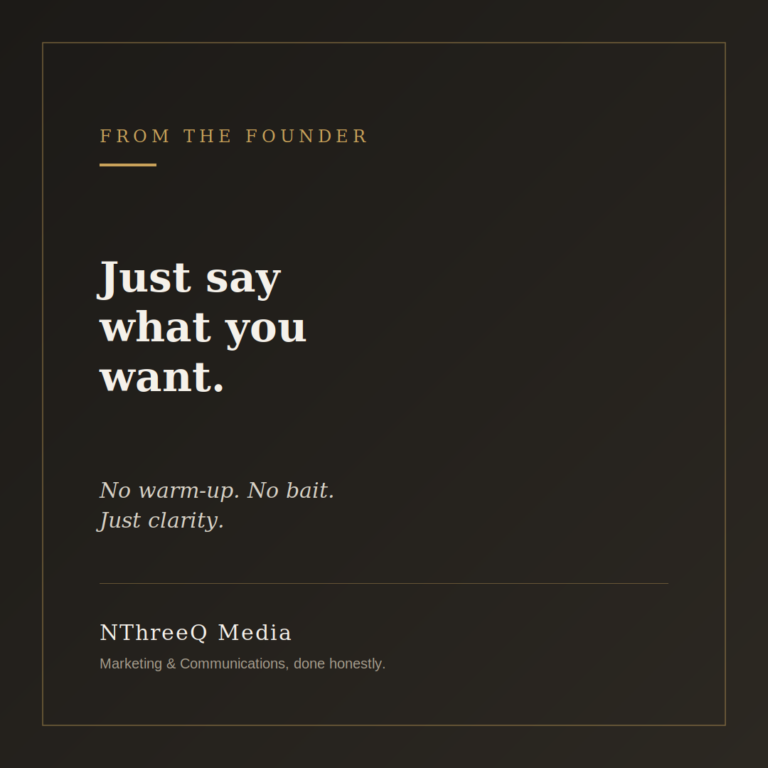 Just Say What You Want